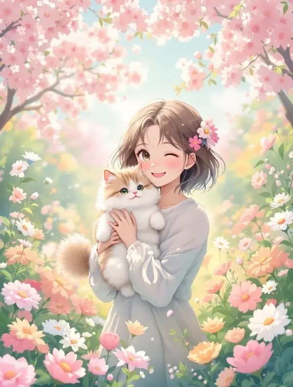 花与猫
